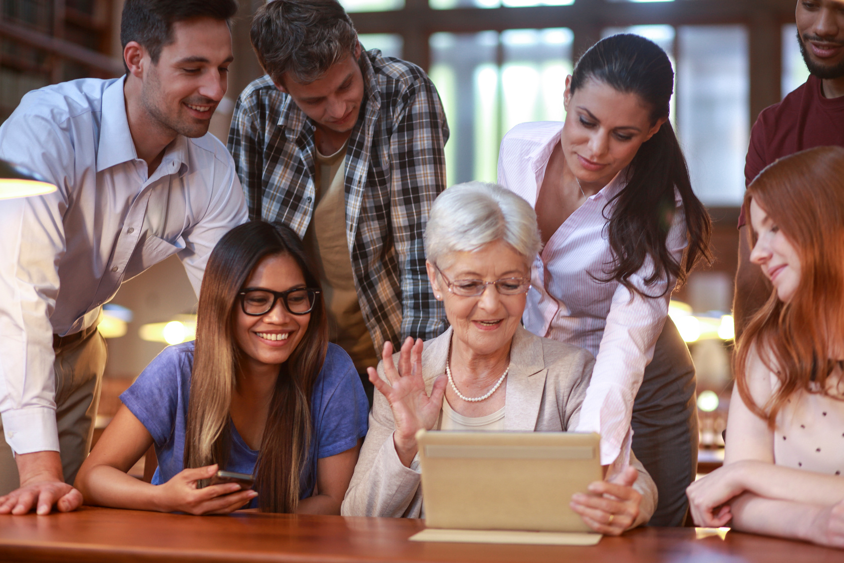 Intergenerational cooperation in library